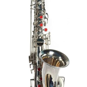 ALIMSON SEXOPHONE NICKLE PLATED WITH HARD CASE