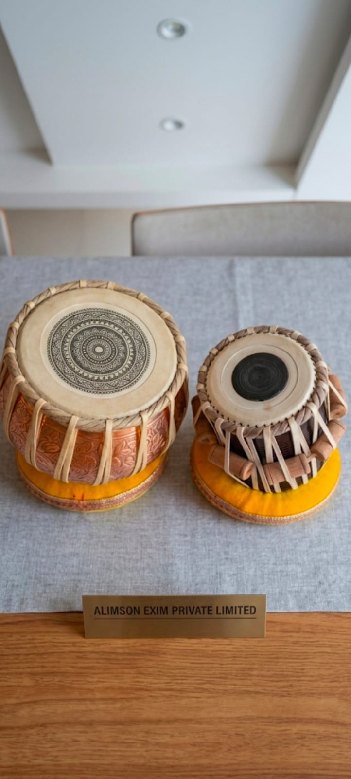 ALIMSON SHEESHAM WOOD TABLA SET WITH ALL ACCESSORIES - Image 3