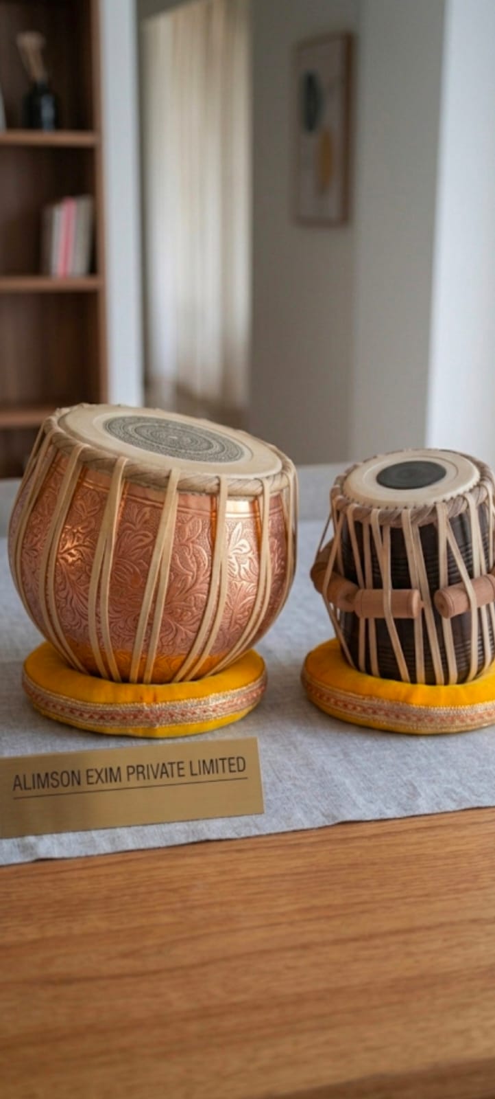 ALIMSON SHEESHAM WOOD TABLA SET WITH ALL ACCESSORIES - Image 4
